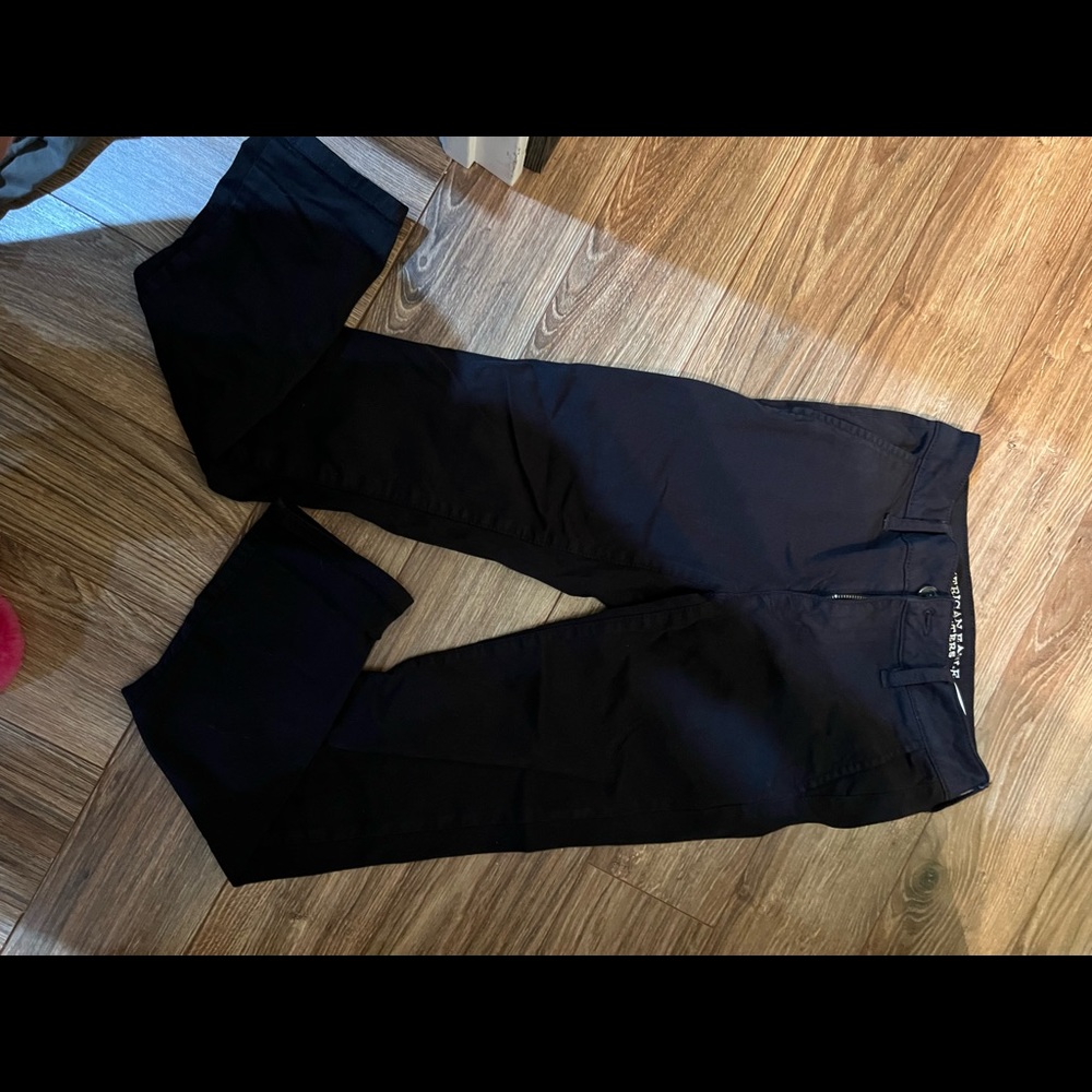 Black, American Eagle Dress Pant, Size 0 SHORT